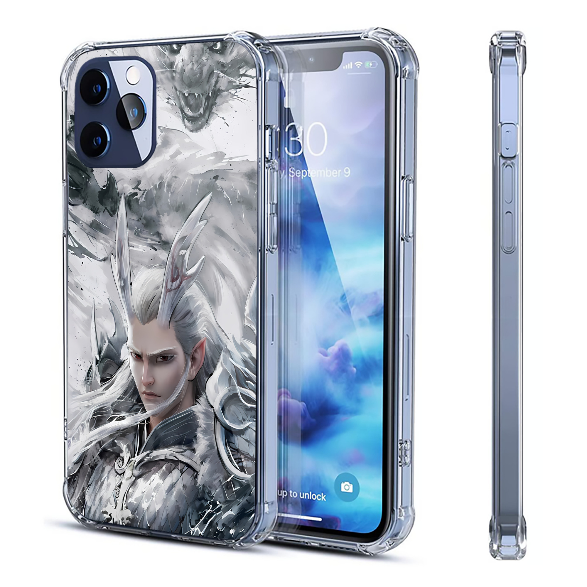 （画像用） Ne Zha 2 ナタ 魔童の大暴れ 【iPhone 12シリーズ対応】透明スマホケース（クリアソフトケース）